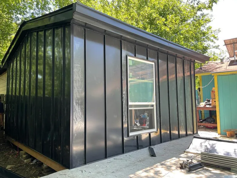 Black standing seam metal wall panels for Metal Roof Installation in Port Charlotte